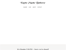 Tablet Screenshot of katiemadebakery.com